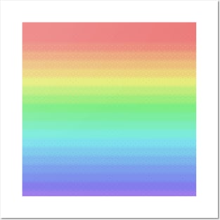 Pixely Rainbow Posters and Art